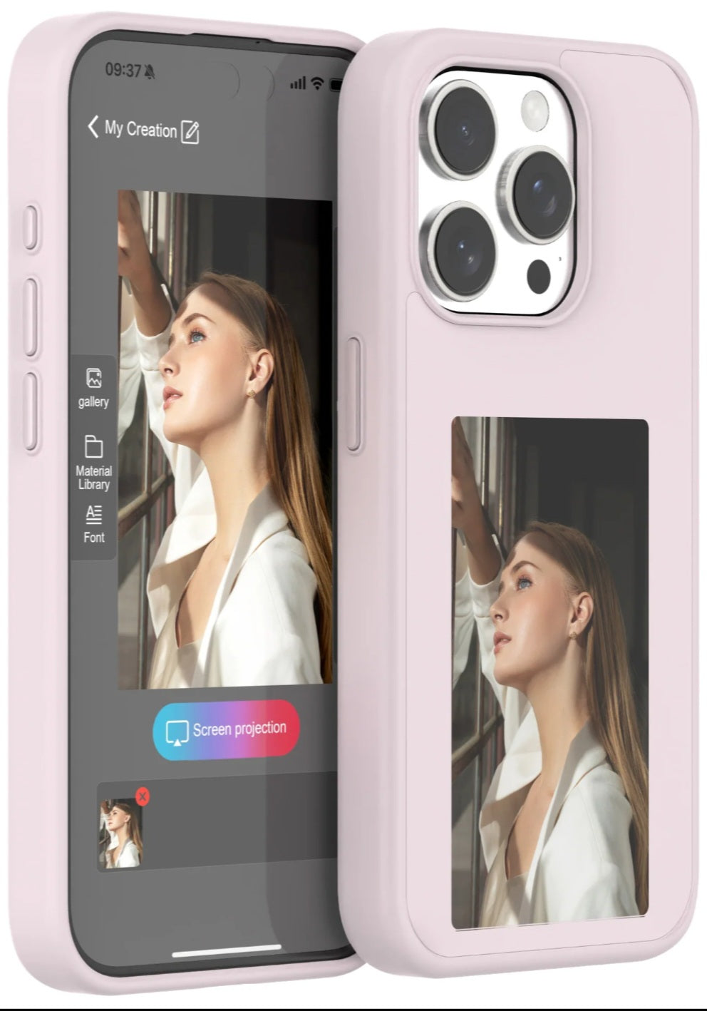 DualView™ (ReinkCase) Custom Back Display Case Iphone